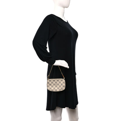 Louis Vuitton Damier Azur Mini Pochette Accessories 2 of 14