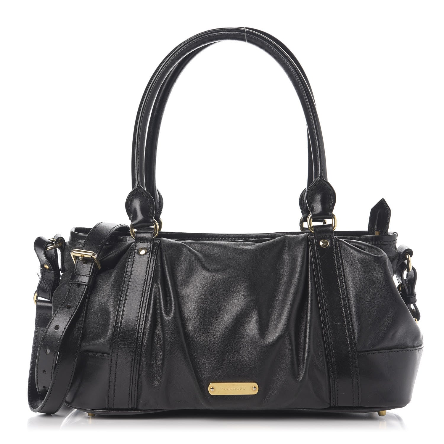 Burberry Smooth Calfskin Satchel Black 1 of 12