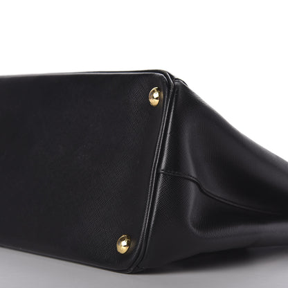 Prada Saffiano Medium Galleria Double Zip Tote Black 8 of 10