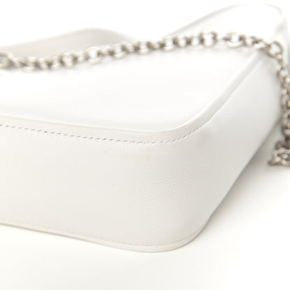 Balenciaga Calfskin XS Triangle Chain Duffle White 7 of 8