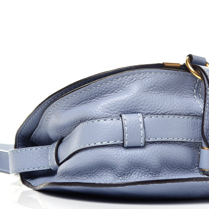 Chloe Calfskin Mini Marcie Round Crossbody Bag Washed Blue 8 of 9