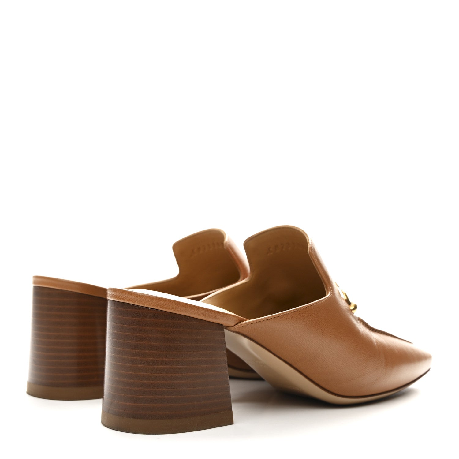 Hermes Goatskin Womens Gisele 60 Mules 38 Naturel 5 of 9