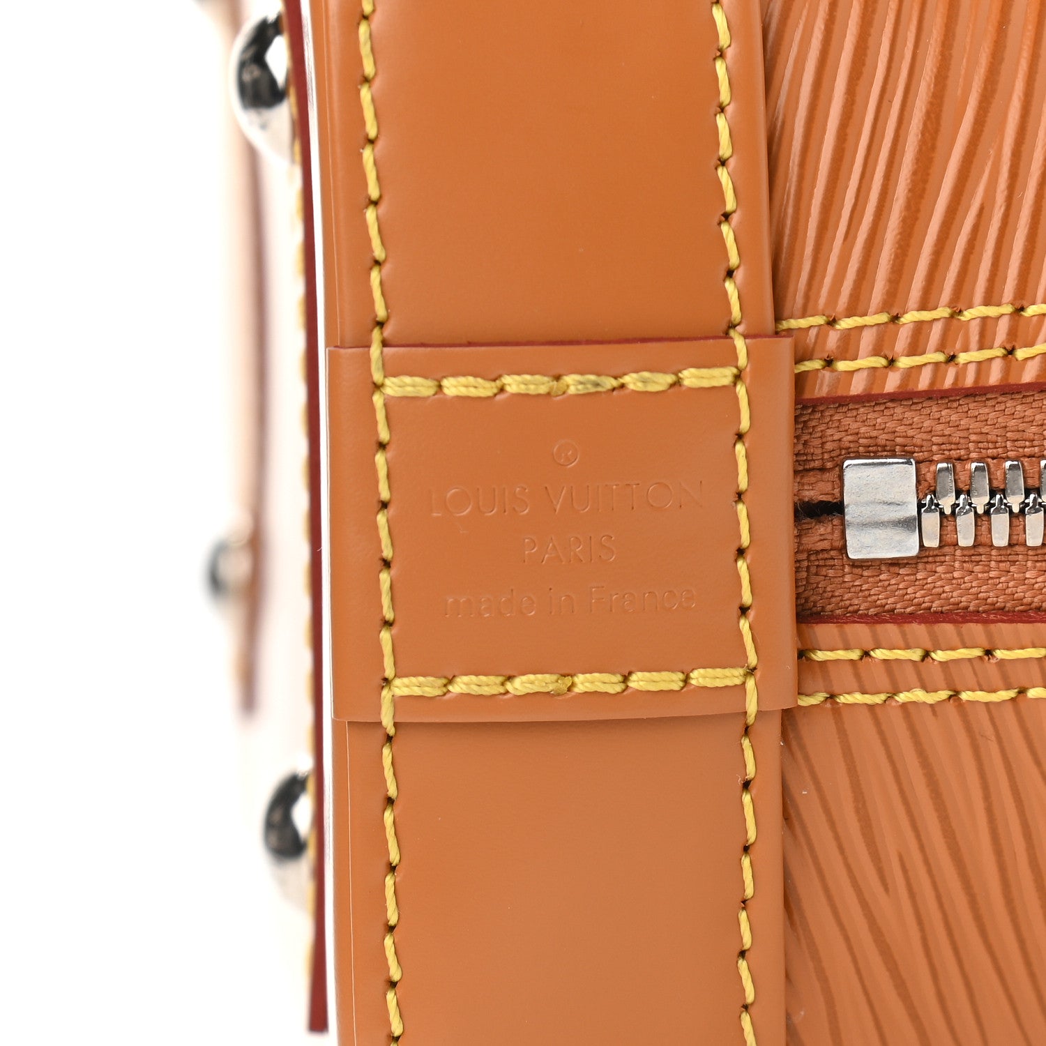 Louis Vuitton Epi Jacquard Alma BB Honey Gold 6 of 10