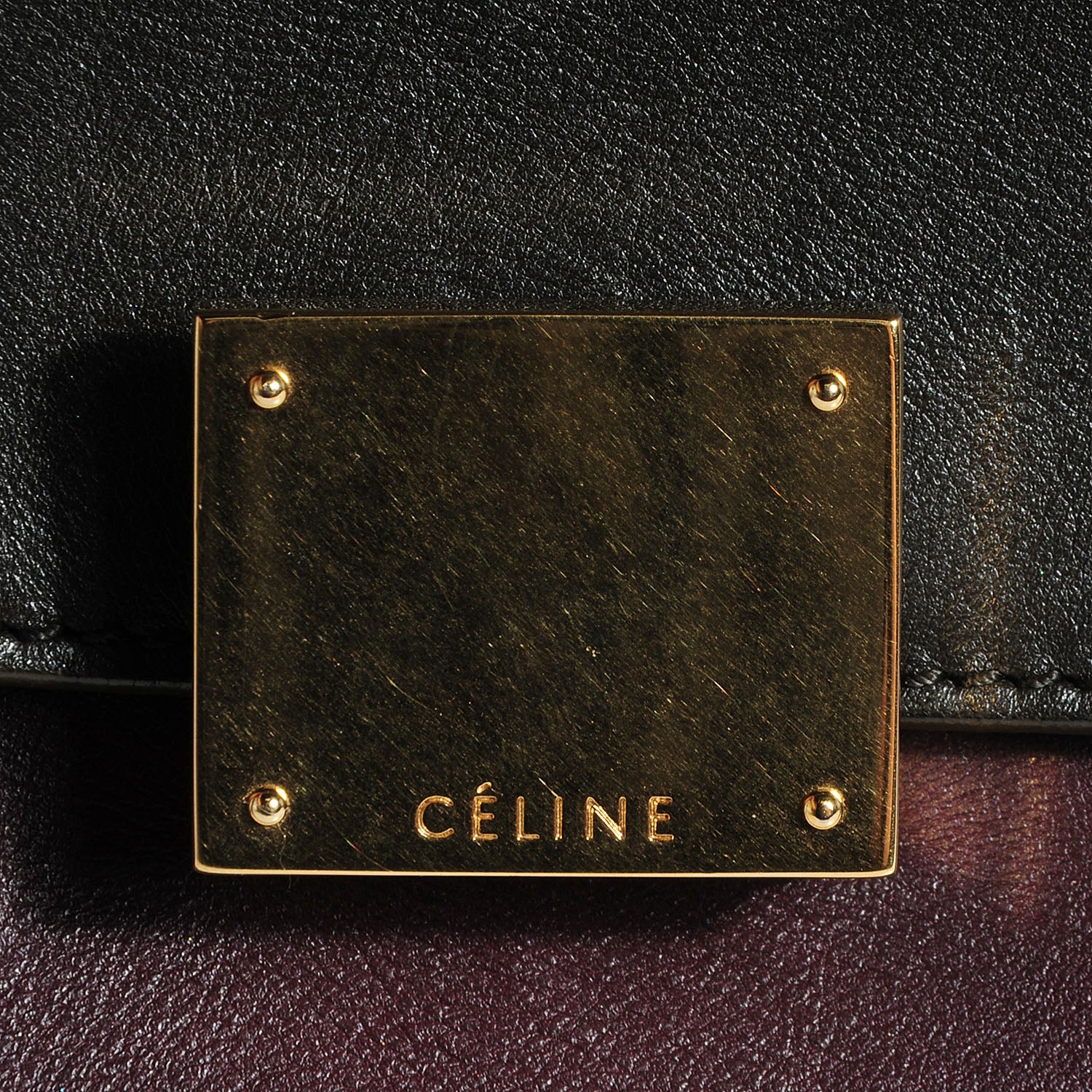 Celine Calfskin Suede Medium Trapeze Grey 6 of 10