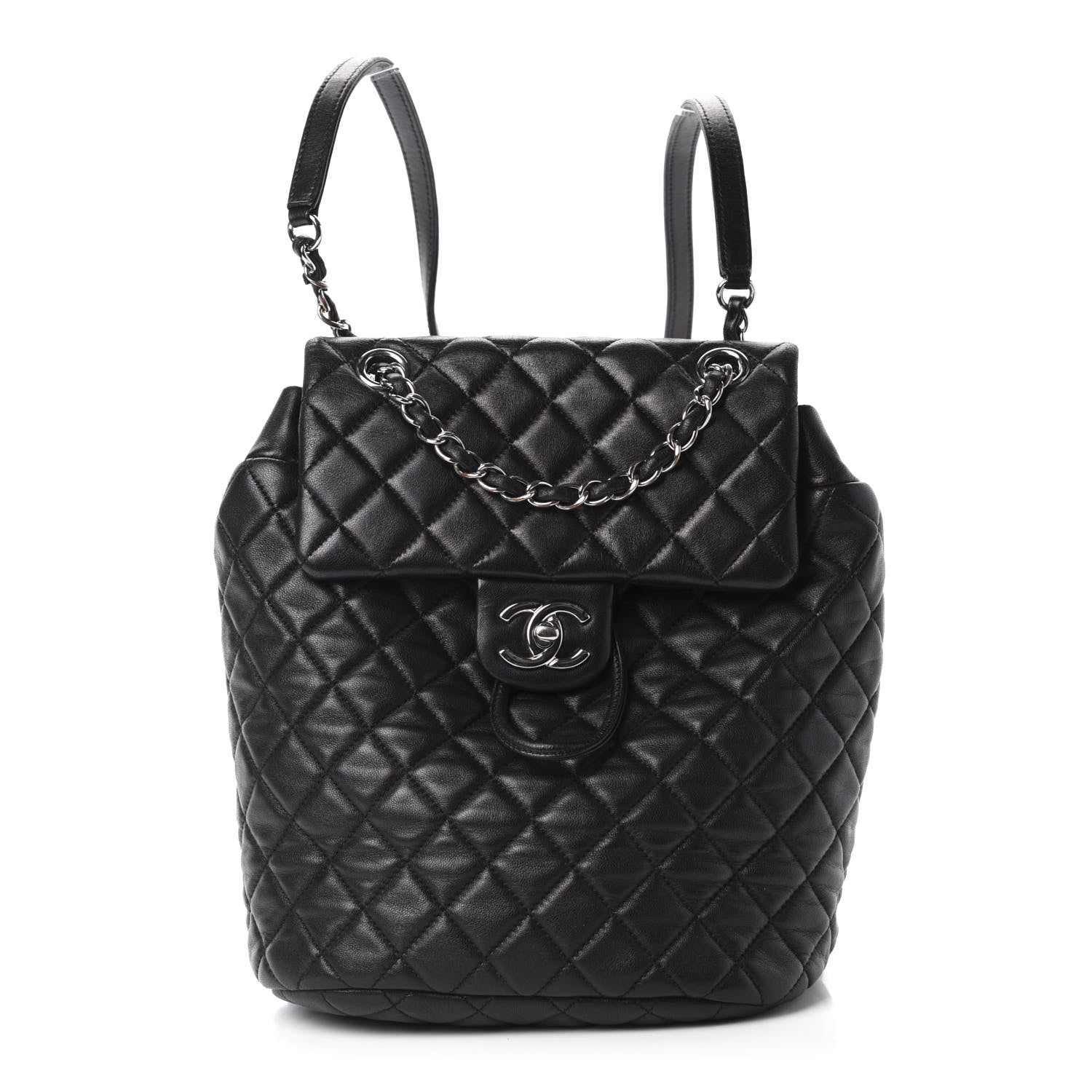Chanel Lambskin Quilted Small Urban Spirit Backpack Black 1 of 9