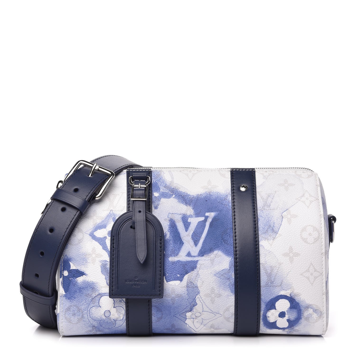 Louis Vuitton Monogram Watercolor City Keepall Blue 1 of 9