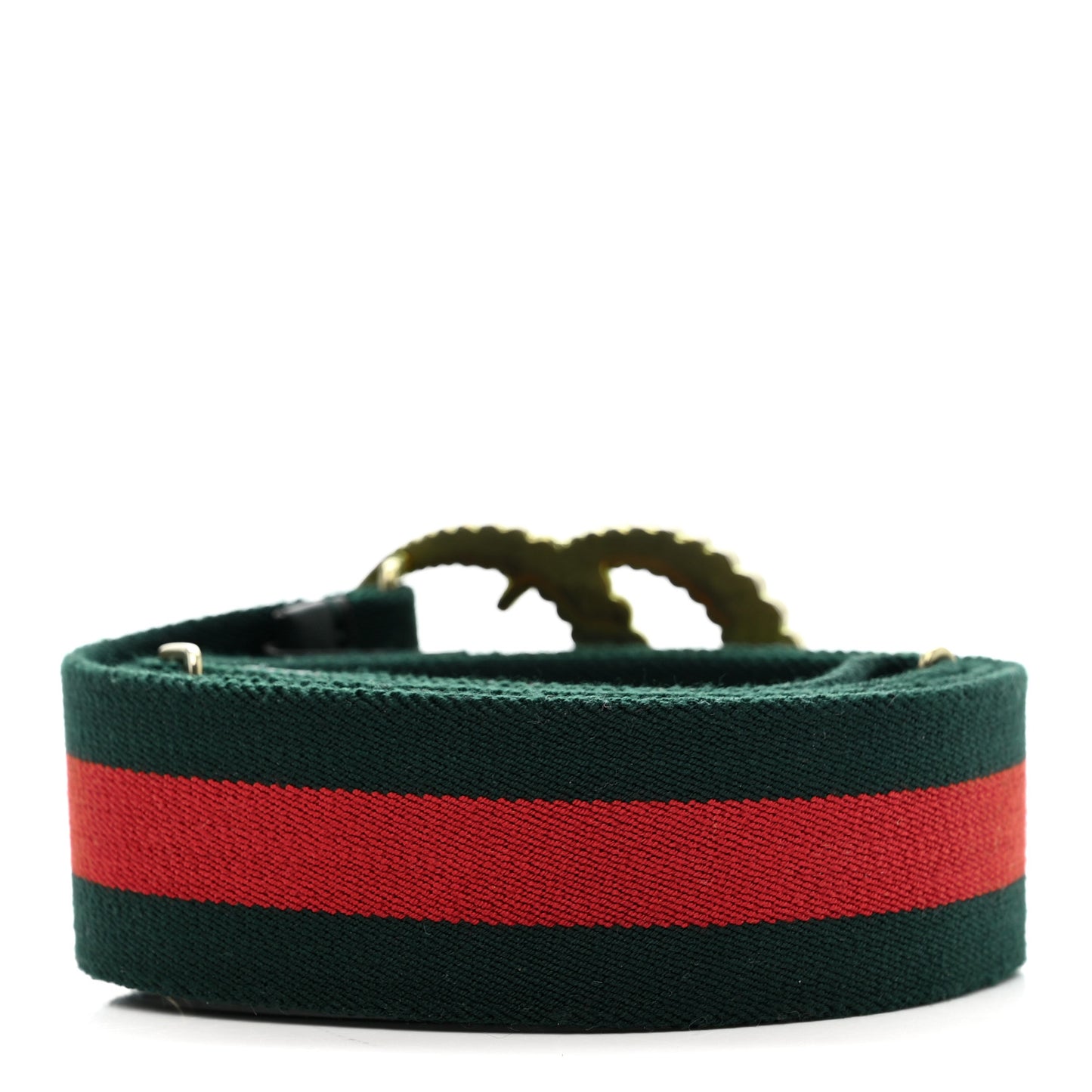 Canvas Torchon Double G Web Belt 90 36 Verde