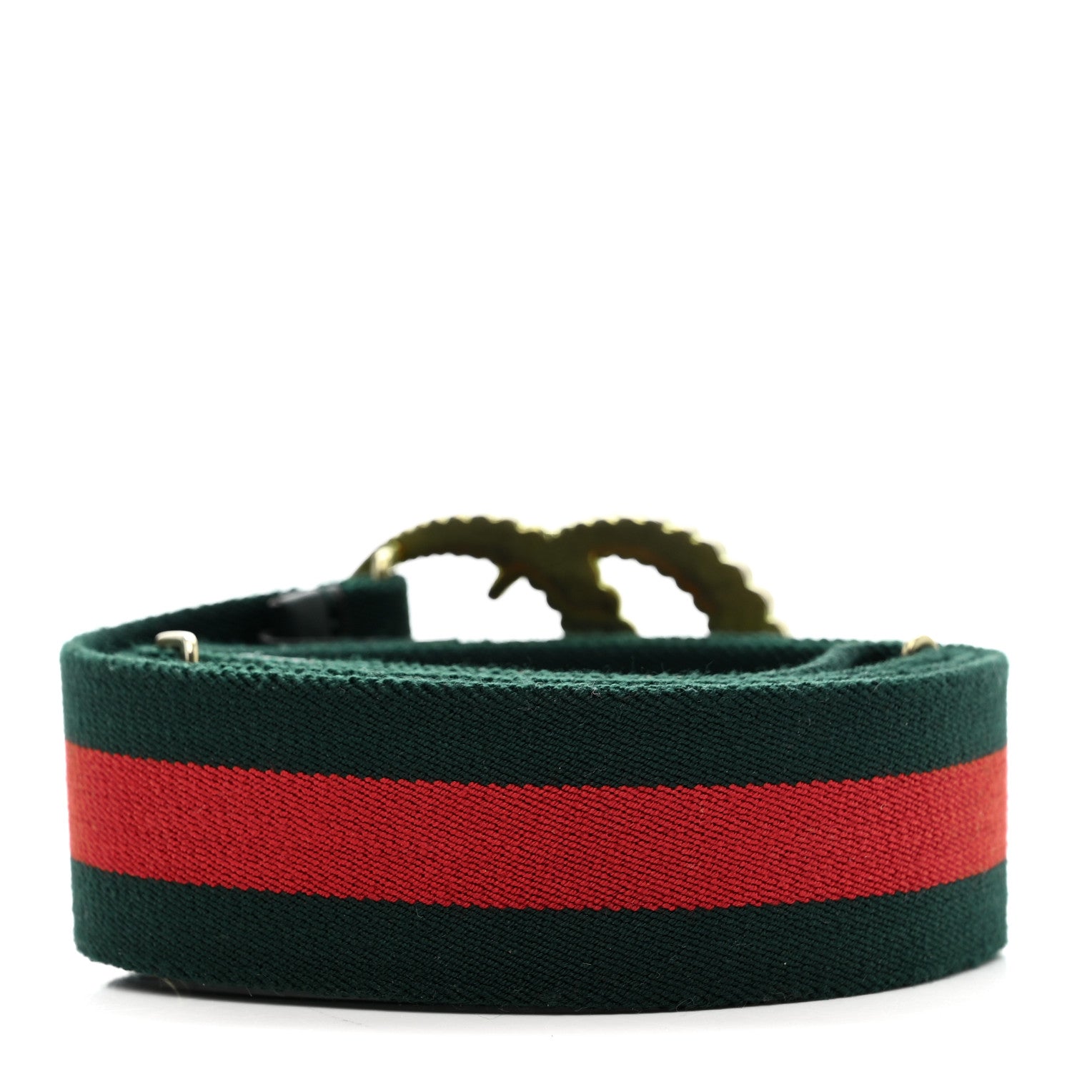Gucci Canvas Torchon Double G Web Belt 90 36 Verde 2 of 4