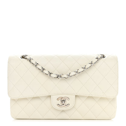 Chanel Caviar Quilted Medium Double Flap White 1 of 17
