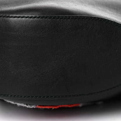 Gucci Calfskin Dog Embroidered Extra Large Dionysus Hobo Black 11 of 15
