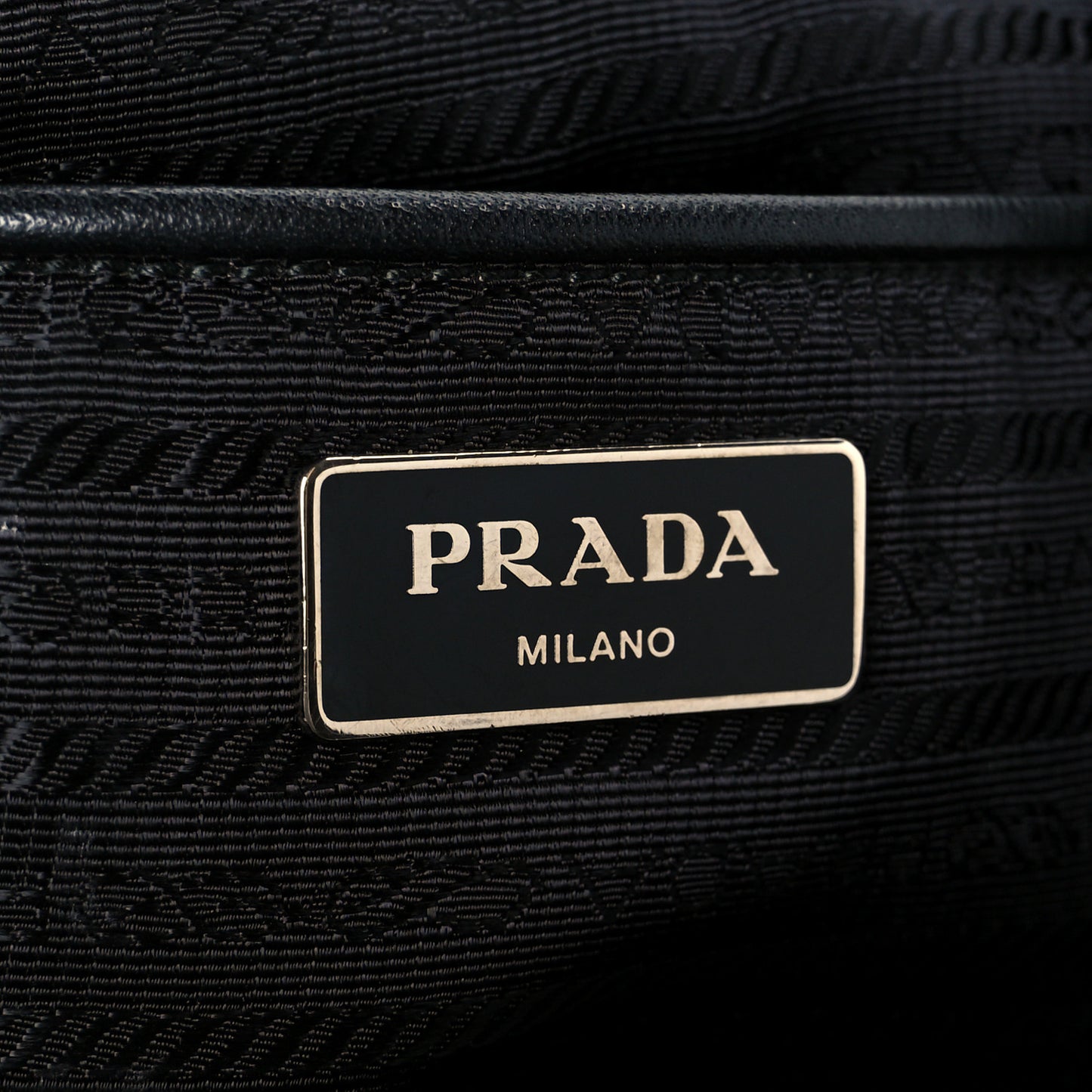 Tessuto Nylon Saffiano Small Backpack Black