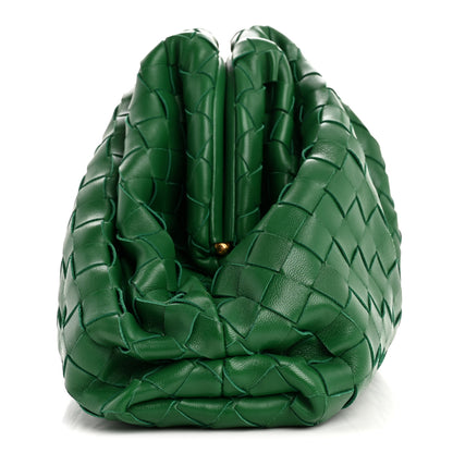 Bottega Veneta Nappa Maxi Intrecciato The Pouch Oversized Clutch Racing Green 9 of 11