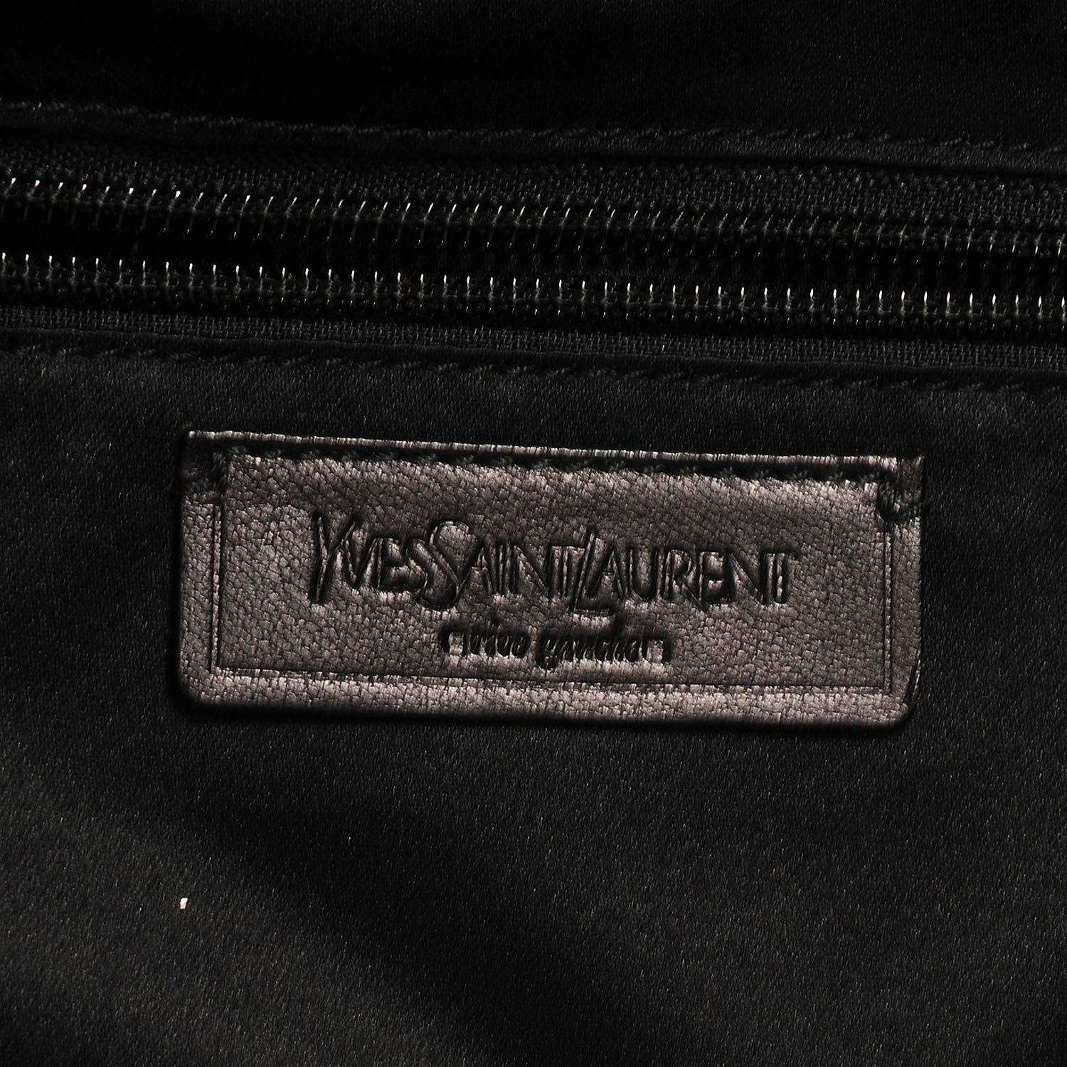 Saint Laurent Satin Tanger Tote Black 6 of 10