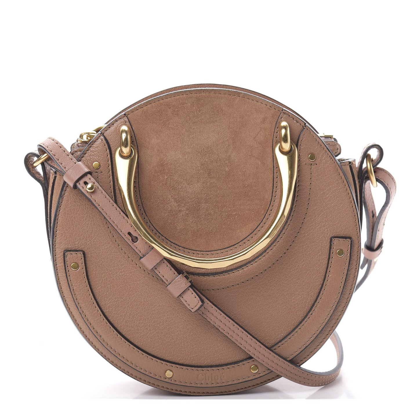 Goatskin Suede Mini Pixie Bag Nougat