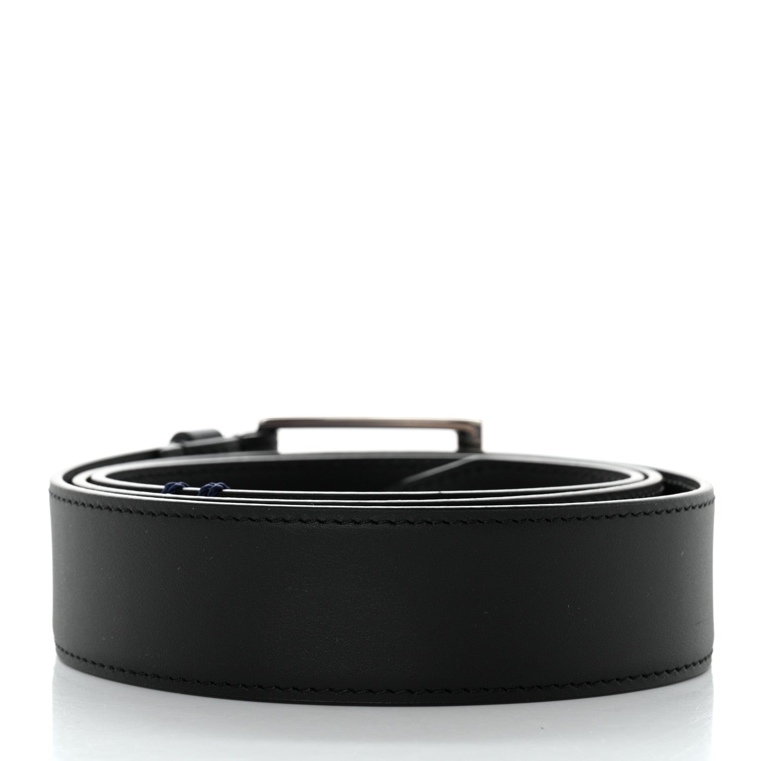 Louis Vuitton Calfskin Vendome 35mm Uniform Belt 100 40 Black 2 of 6