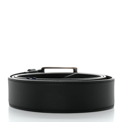 Louis Vuitton Calfskin Vendome 35mm Uniform Belt 100 40 Black 2 of 6