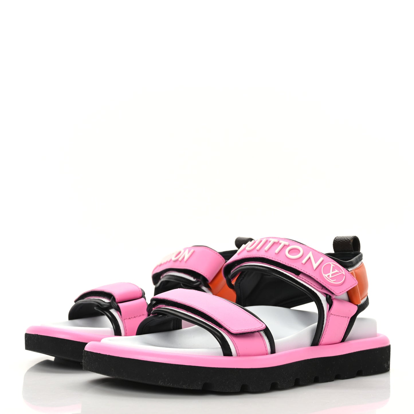 Calfskin Pool Pillow Flat Comfort Sandals 37 Rose Pop Pink