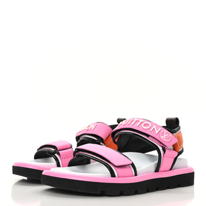 Louis Vuitton Calfskin Pool Pillow Flat Comfort Sandals 37 Rose Pop Pink 3 of 8