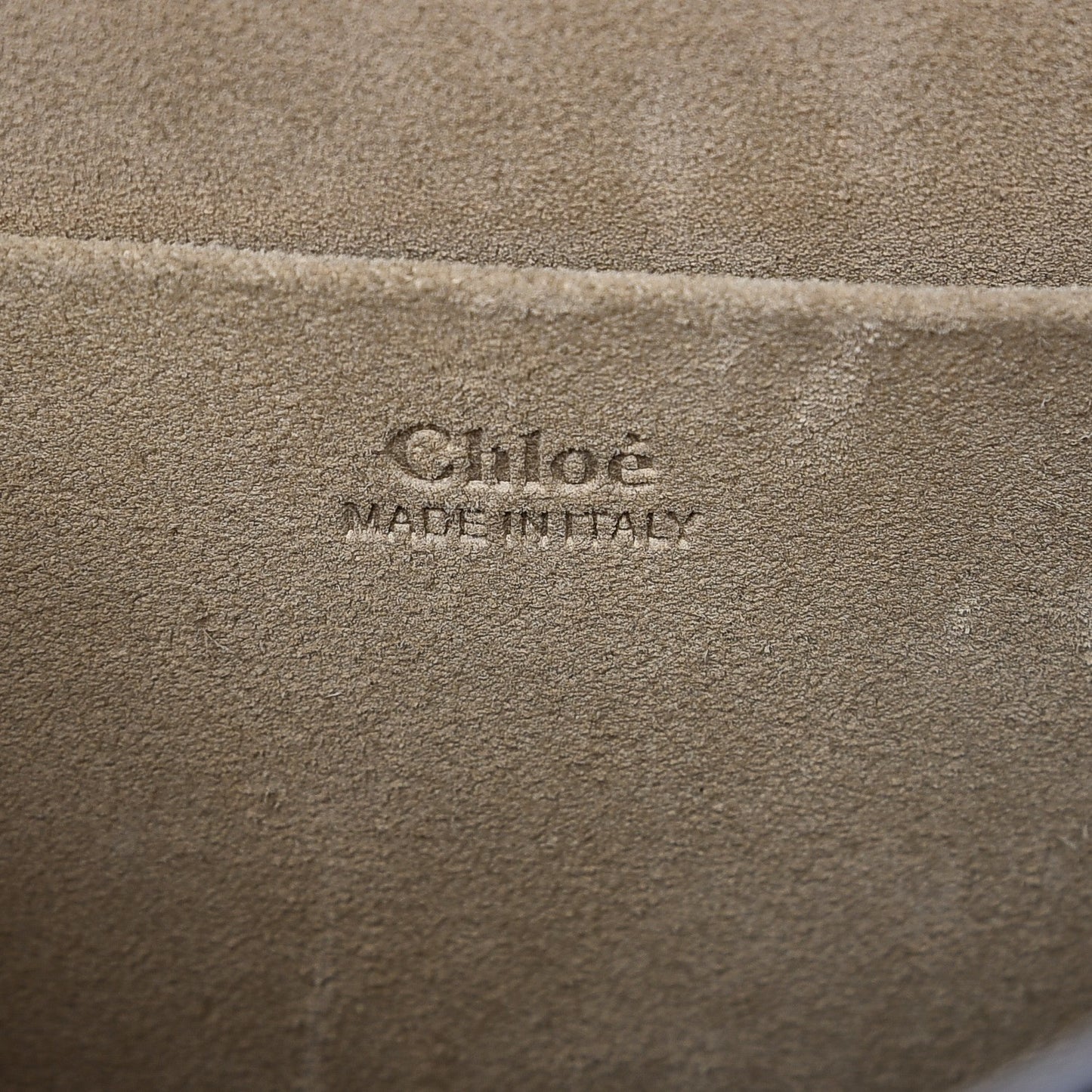 Calfskin Suede Medium Nile Bracelet Bag Caramel