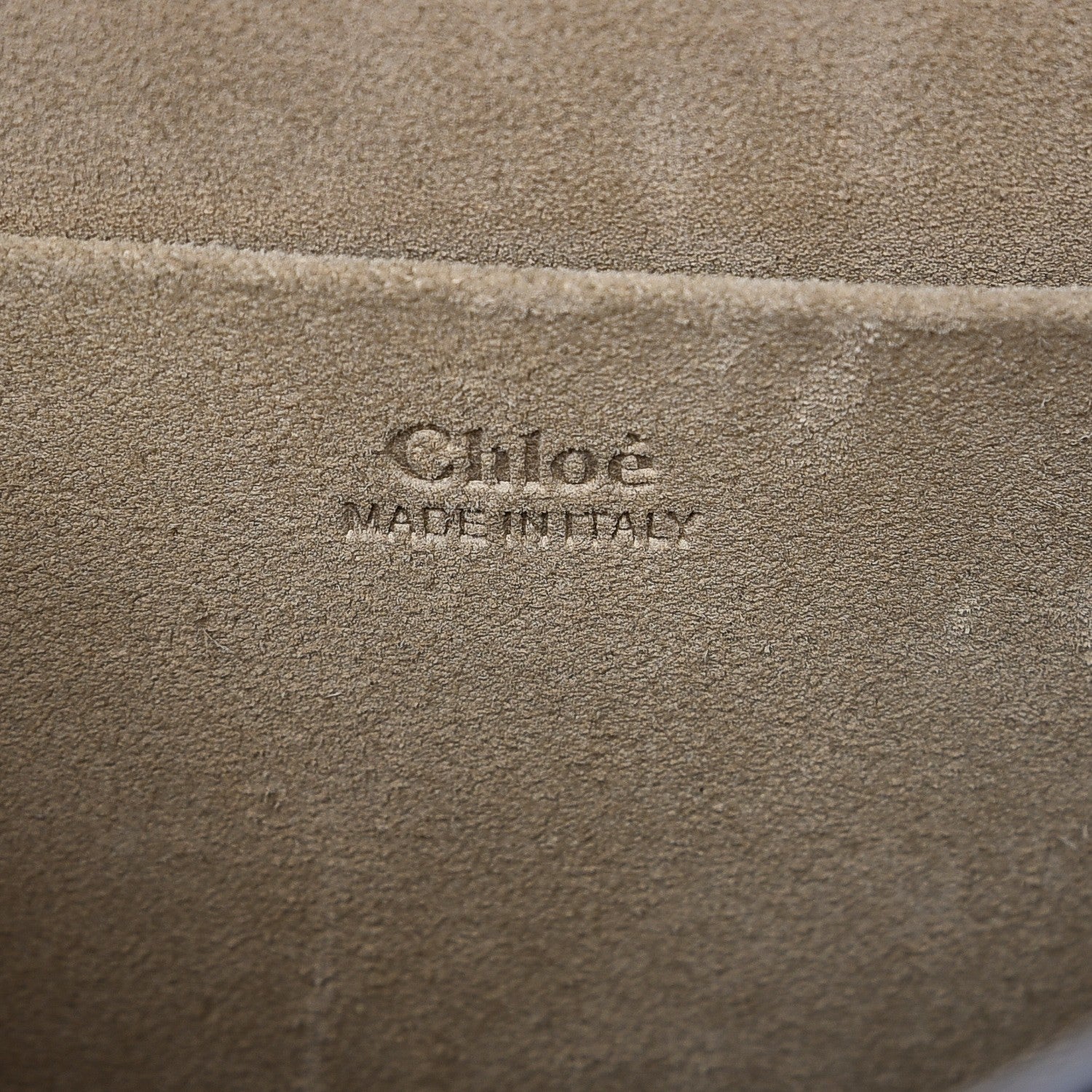 Chloe Calfskin Suede Medium Nile Bracelet Bag Caramel 8 of 9