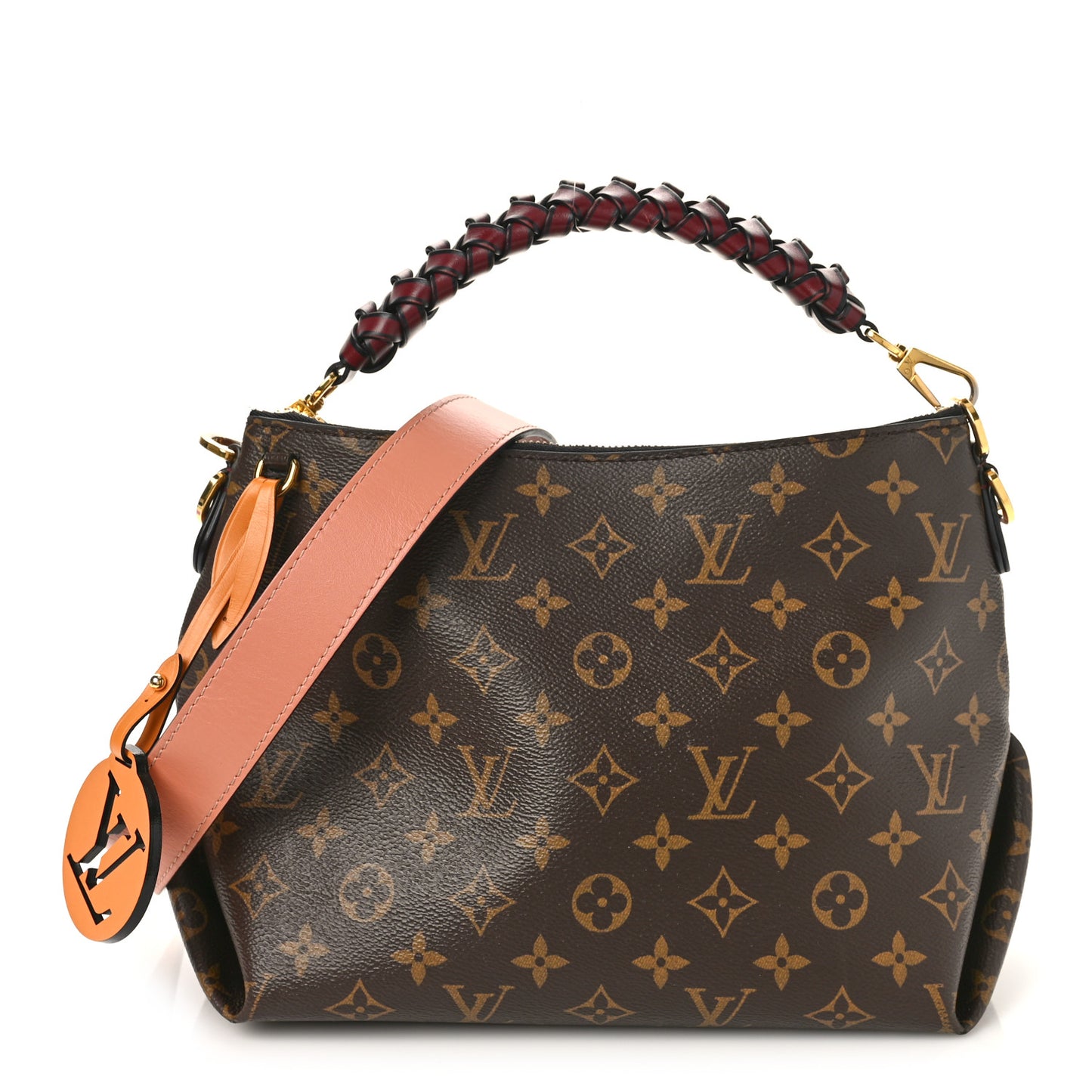 Monogram Beaubourg Hobo Mini Bordeaux Red Peach Safran