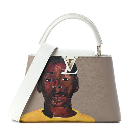 Louis Vuitton Taurillon Artycapucines Henry Taylor MM Snow 1 of 9