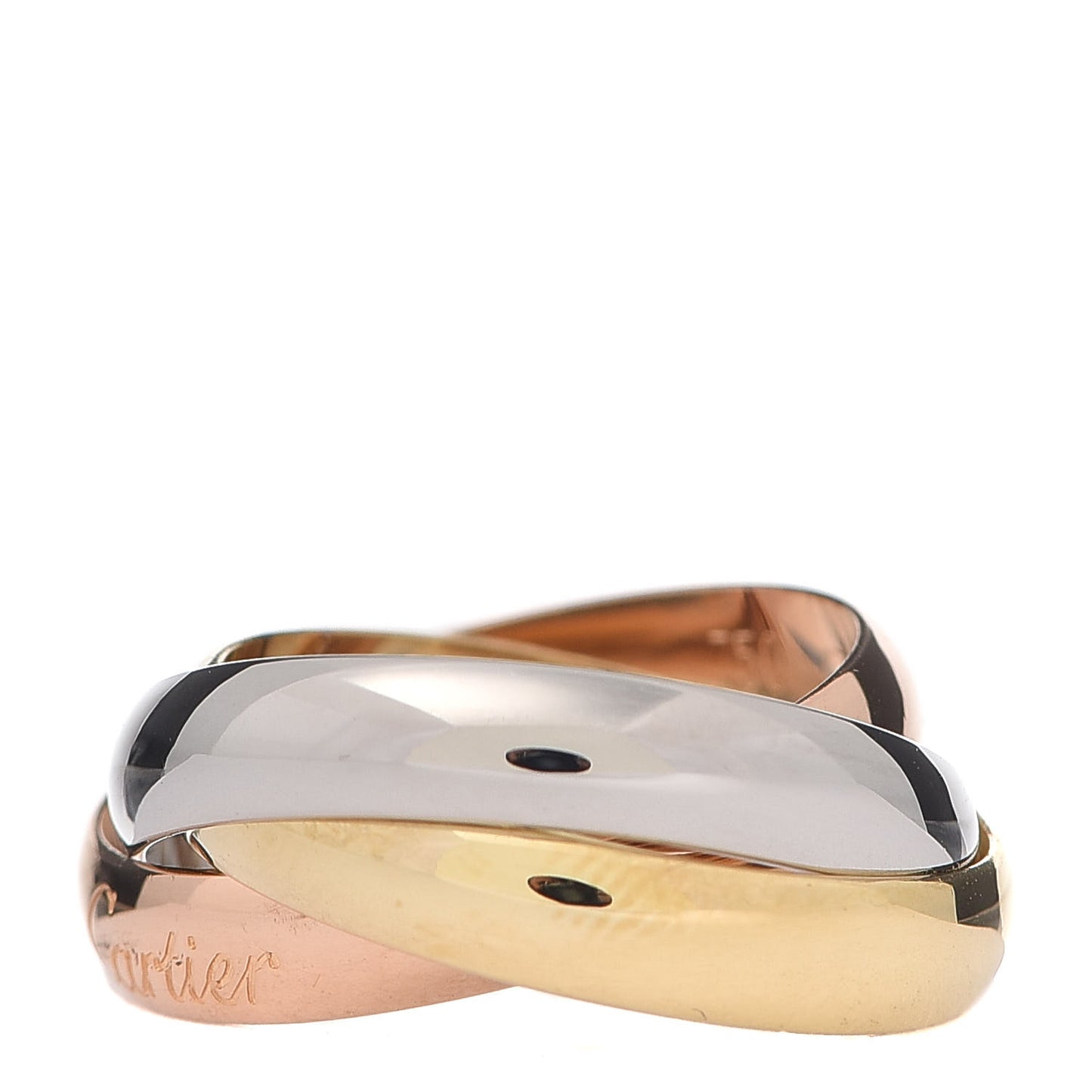 18K Pink Yellow White Gold Classic Les Must De Trinity Ring 47 4