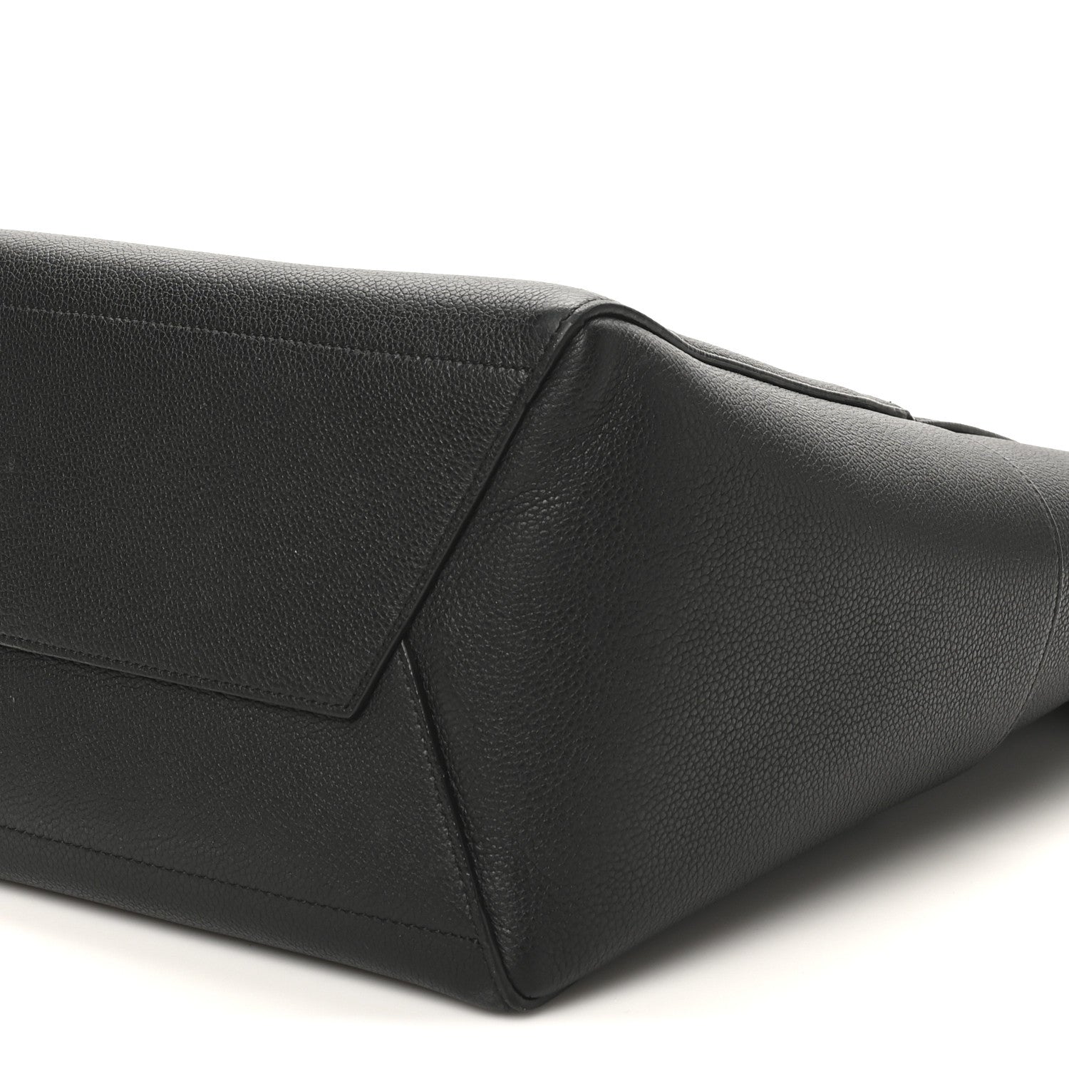 Celine Soft Grained Calfskin Sangle Bucket Bag Black 8 of 9