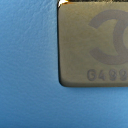 Chanel Shiny Caviar Pick Me Up Flap Belt Bag Light Blue 8 of 14