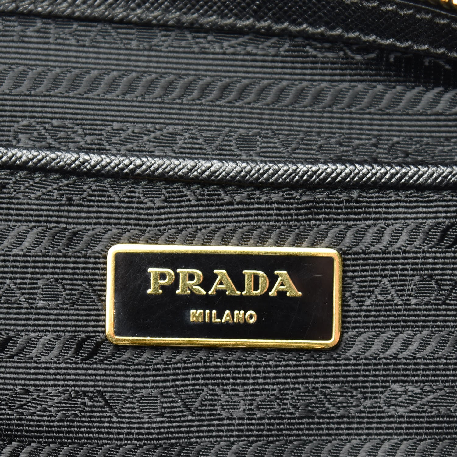 Prada Saffiano Lux Extra Large Galleria Double Zip Tote Black 6 of 19