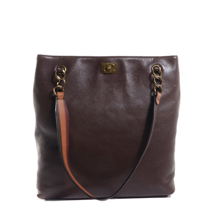 Chanel Deerskin Shoulder Bag Brown 1 of 7