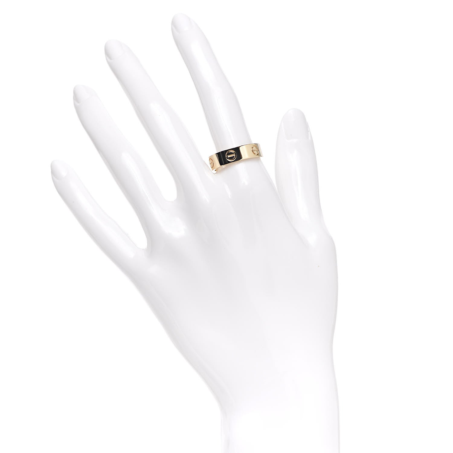 Cartier 18K Yellow Gold 5.5mm LOVE Ring 56 7.5 2 of 5