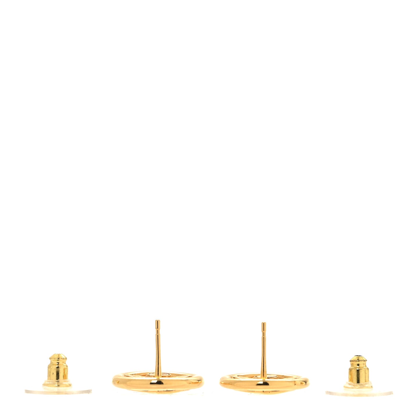 CC Round Earrings Gold