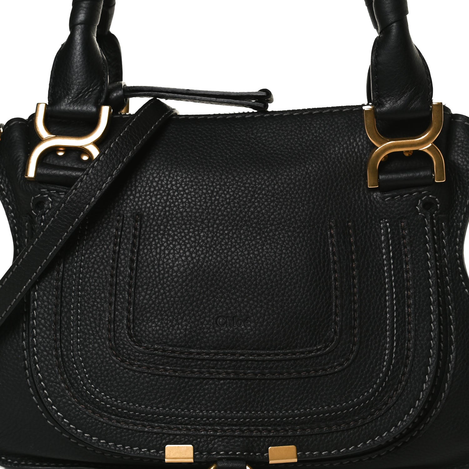 Chloe Calfskin Small Marcie Satchel Black 10 of 14