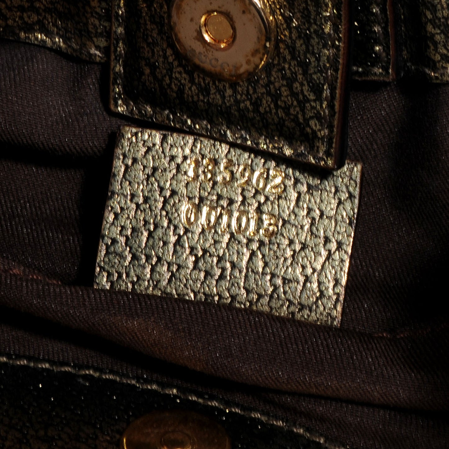 Monogram Bamboo Chain Shoulder Bag Metallic