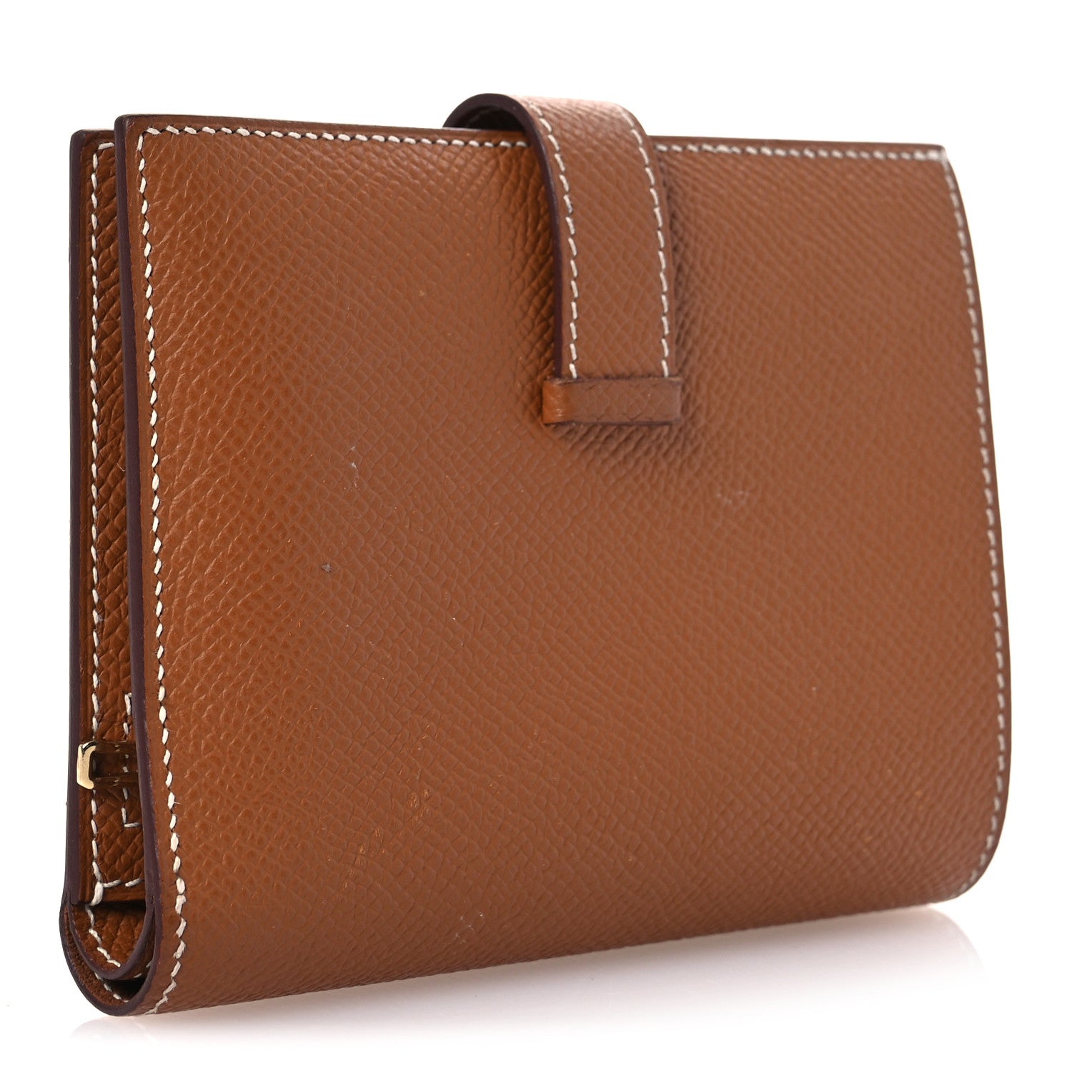 Hermes Epsom Bearn Compact Wallet Gold 3 of 12