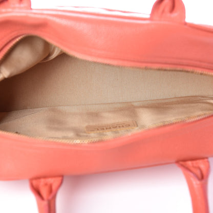 Chanel Caviar Quilted Small Bowler Coral 5 of 11