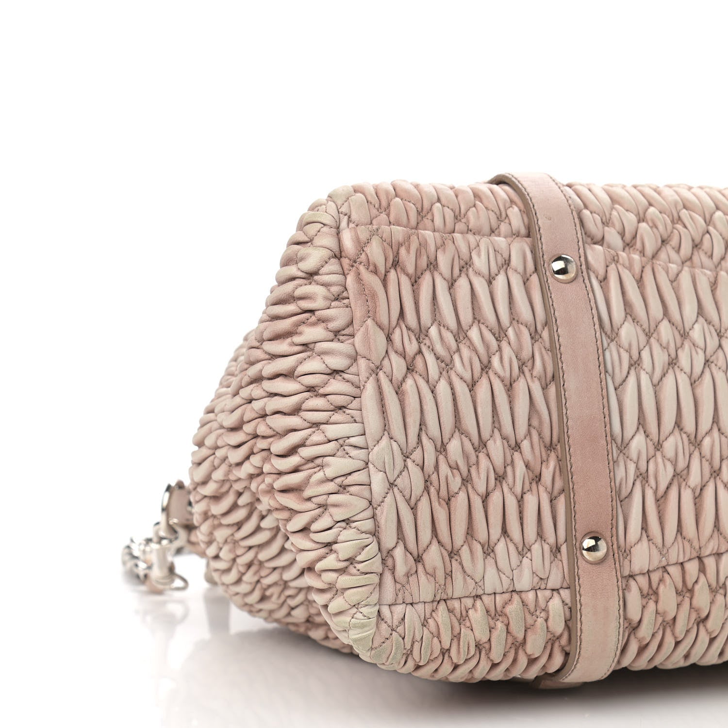 Miu Miu Nappa Matelasse Lux Tote Fragola 8 of 15