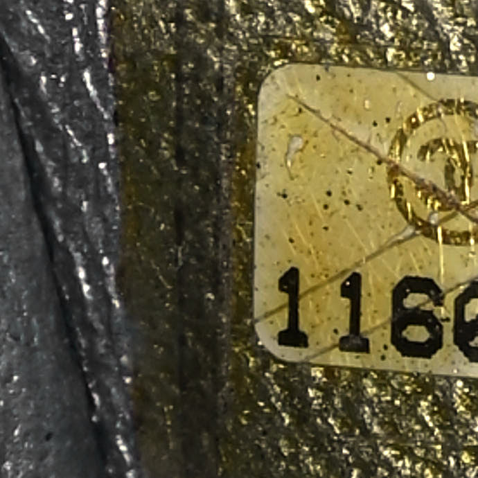 Glazed Caviar Modern Chain Tote Black