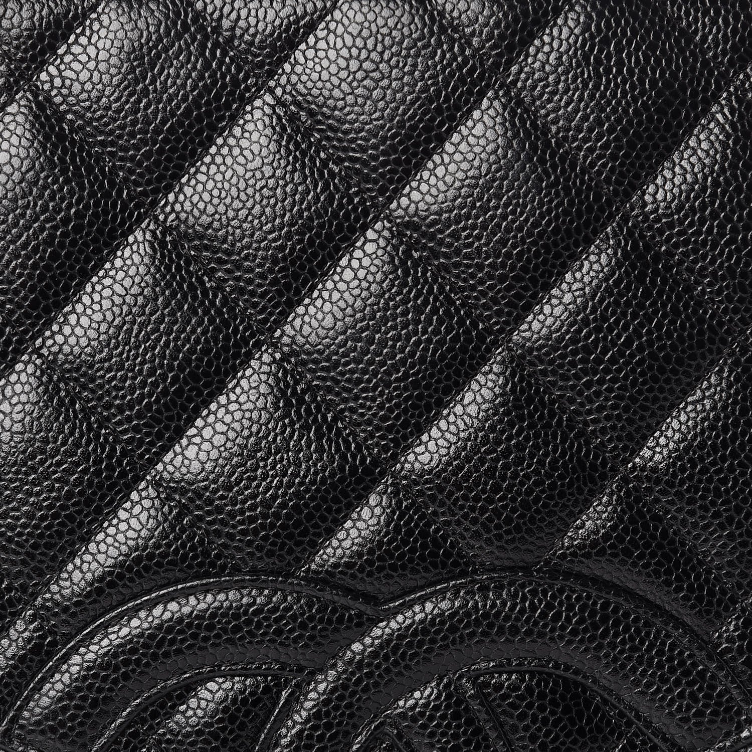 Chanel Caviar Quilted Petit Shopping Tote PST Black 8 of 11