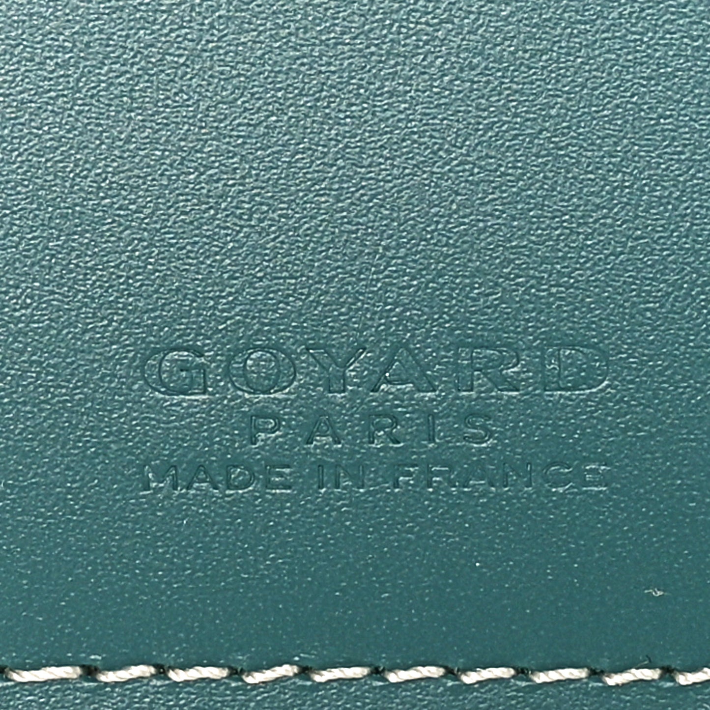 Goyardine Passport Wallet Green