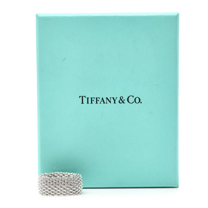 Tiffany Sterling Silver Somerset Mesh Ring 49 5 5 of 5