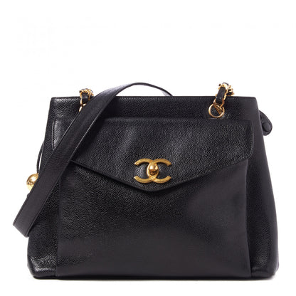 Chanel Caviar CC Shoulder Bag Black 1 of 9