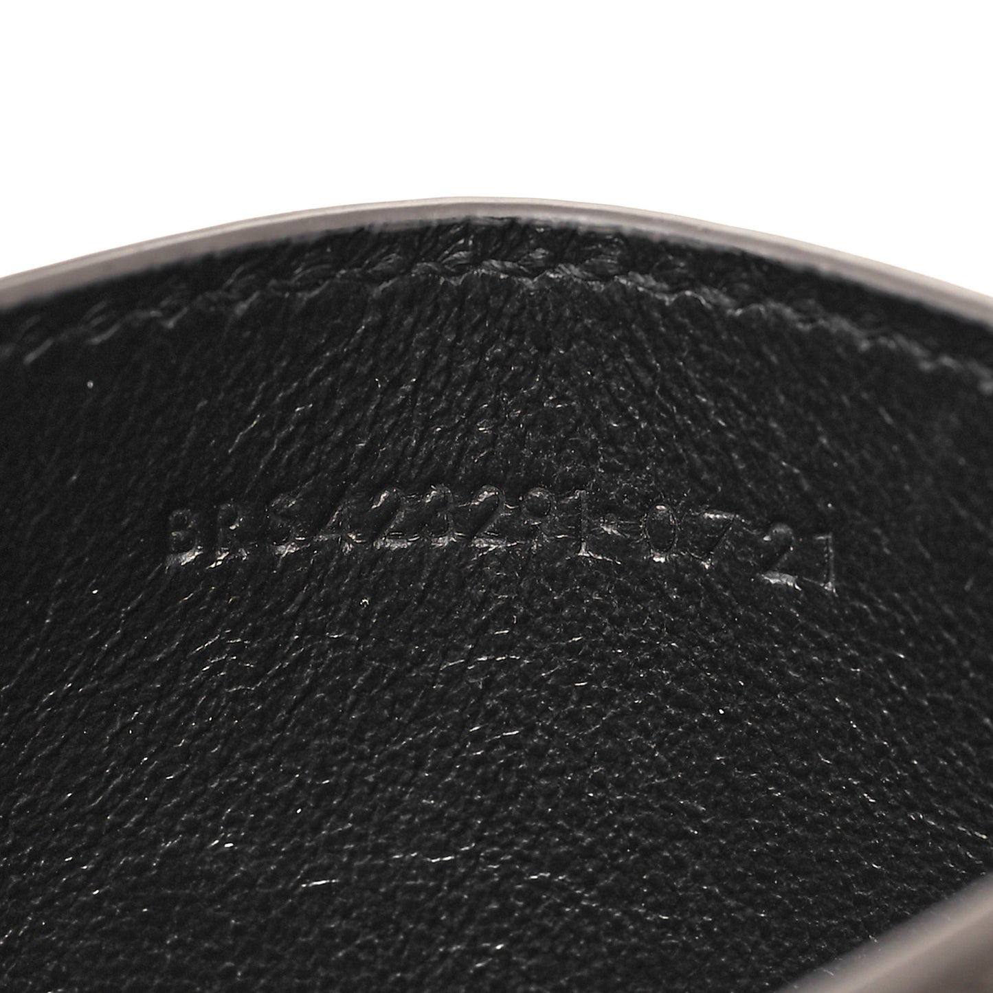 Grain De Poudre Matelasse Chevron Monogram Credit Card Case Fog