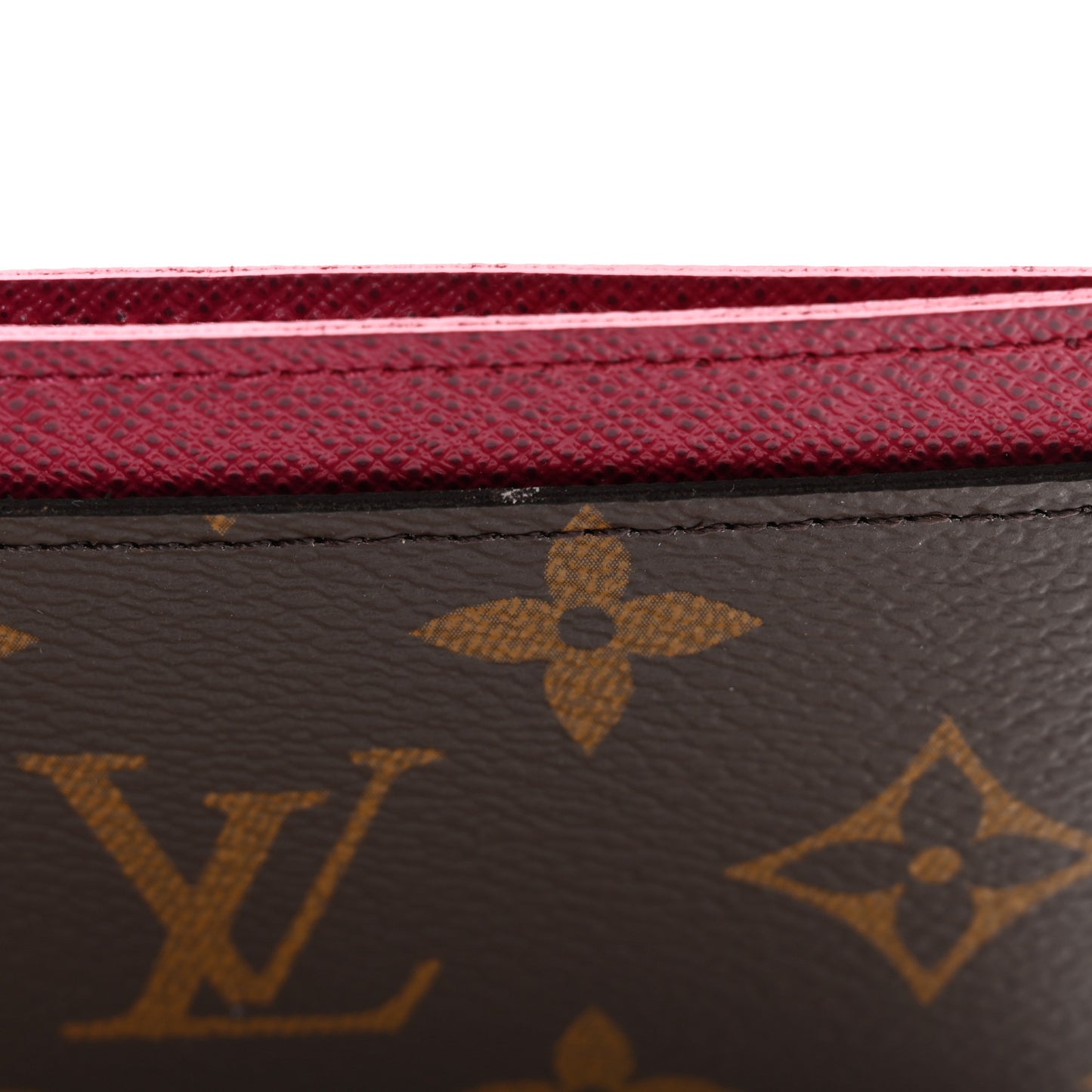 Monogram Card Holder Fuchsia