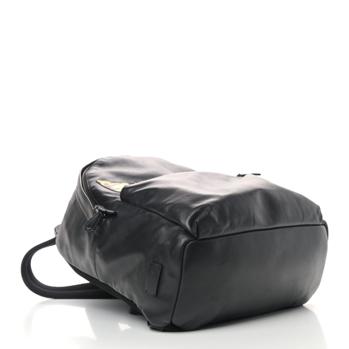 Vitello Century Elaphe Monster Eyes Backpack Black Roccia