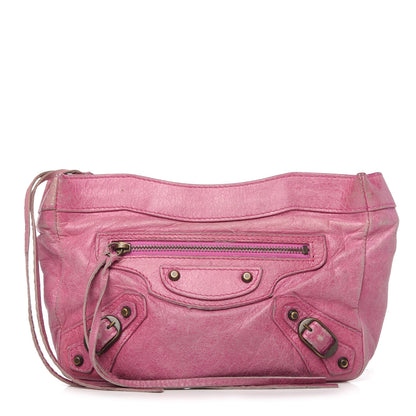 Balenciaga Chevre Classic Hardware Porte Toilette Makeup Clutch Magenta 1 of 10