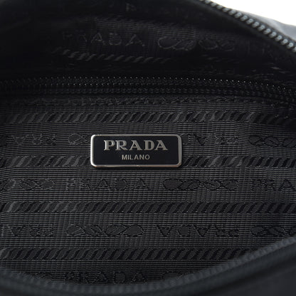 Prada Tessuto Nylon Saffiano Wristlet Black 6 of 8