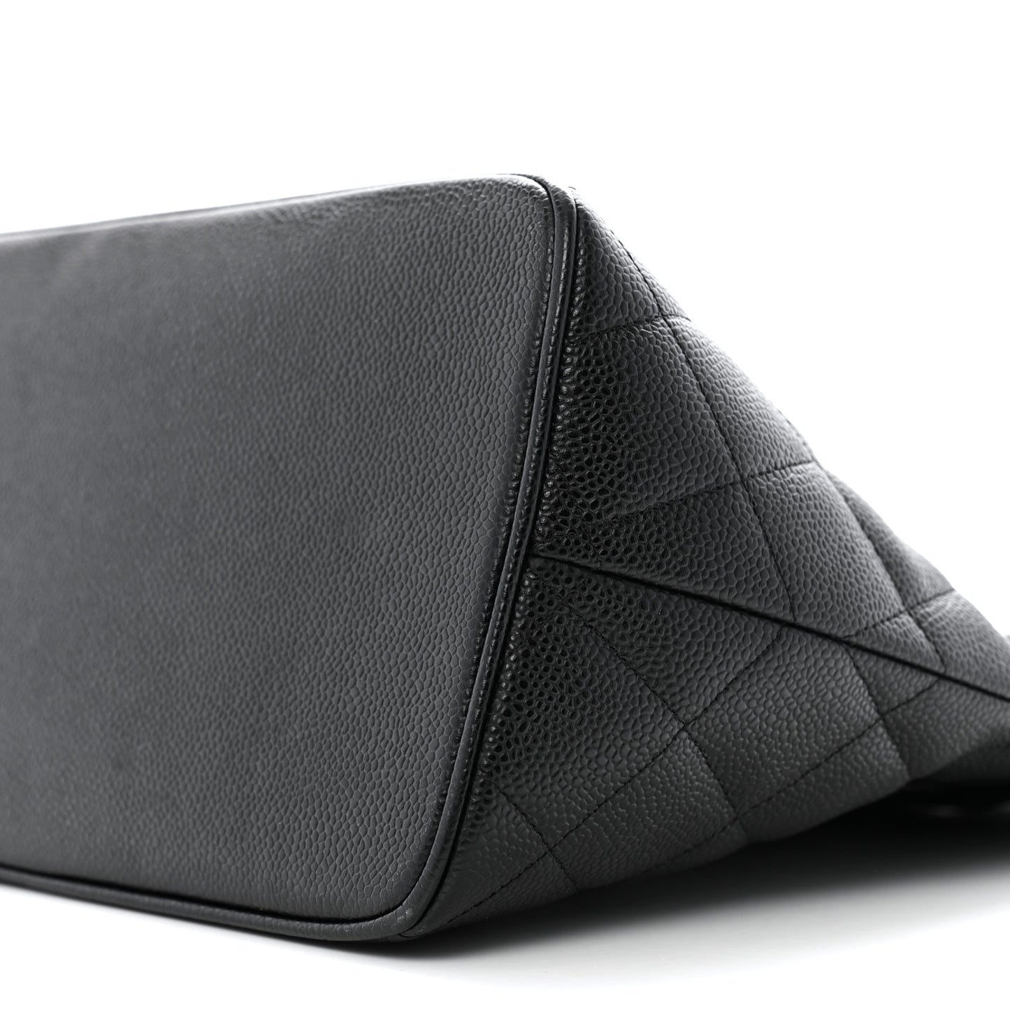 Caviar Quilted Medallion Tote Black