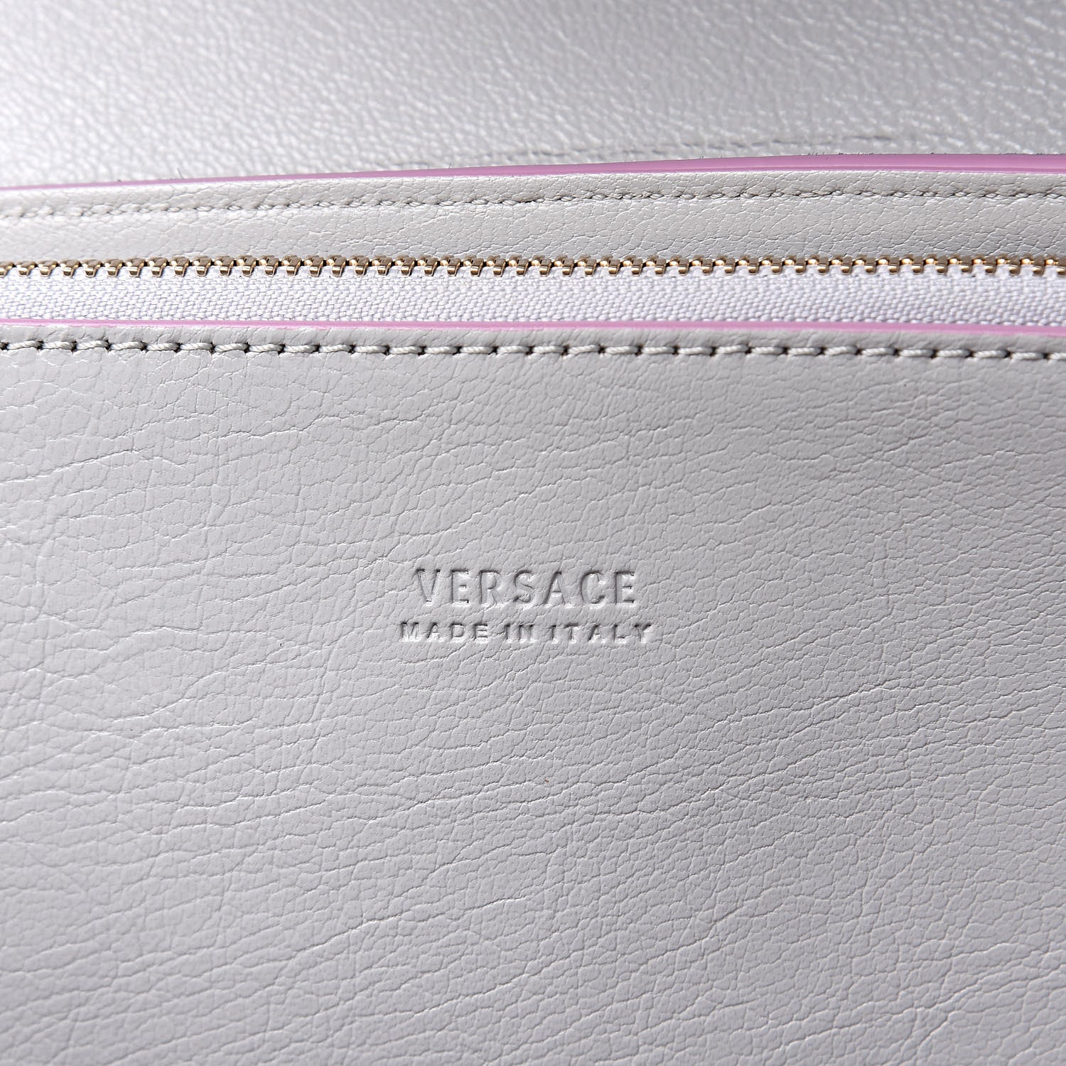 Versace Suede Nappa Goatskin Signature Bag Multicolor 6 of 12